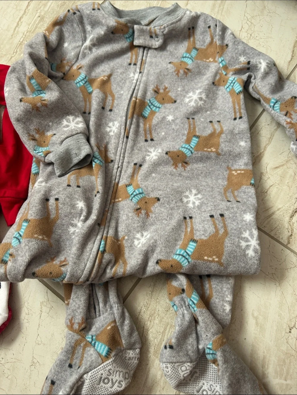 Bundle of 2 Christmas footed pjs
